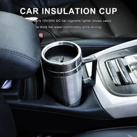 12v24v car thermos cup stainless steel heating water bottle self driving tour outdoor travel living utensils kettle auto parts