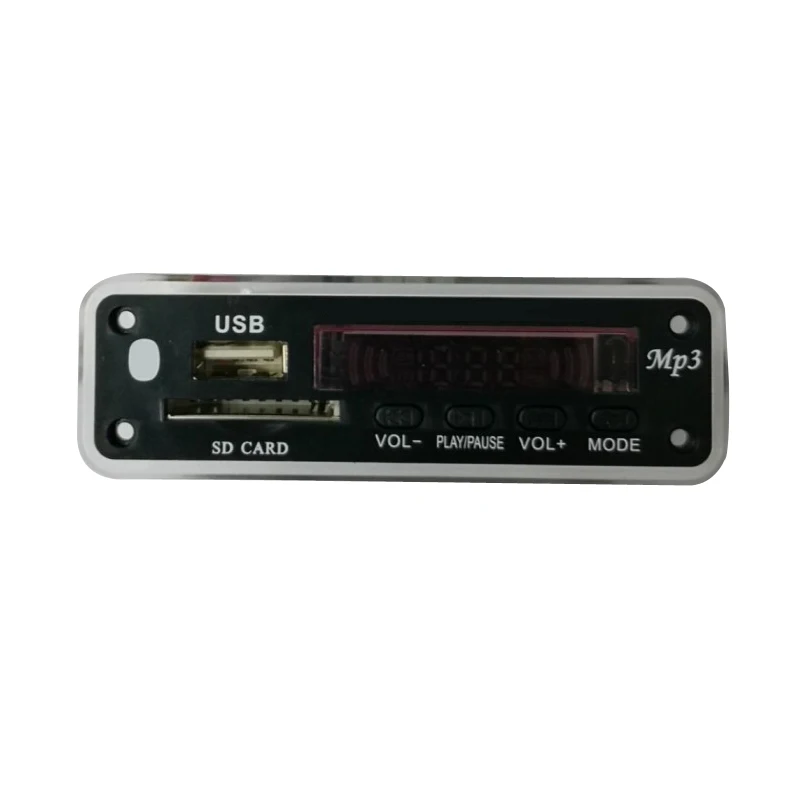 Фото DC 12 В Автомобильный Bluetooth MP3 WMA FM AUX декодер плата аудио модуль SD карта USB радио DC 12 В Автомобильный Bluetooth MP3 WMA FM AUX декодер плата аудио модуль SD карта USB радио