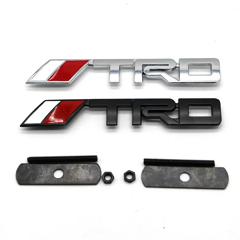 Подлинная 3D металлический сплав TRD эмблема значок автомобильные наклейки Авто