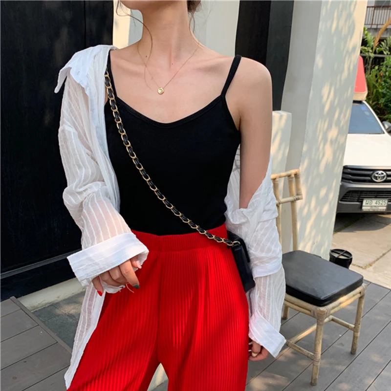 Топ женский на бретелях спагетти цвет в ассортименте|Топы| |