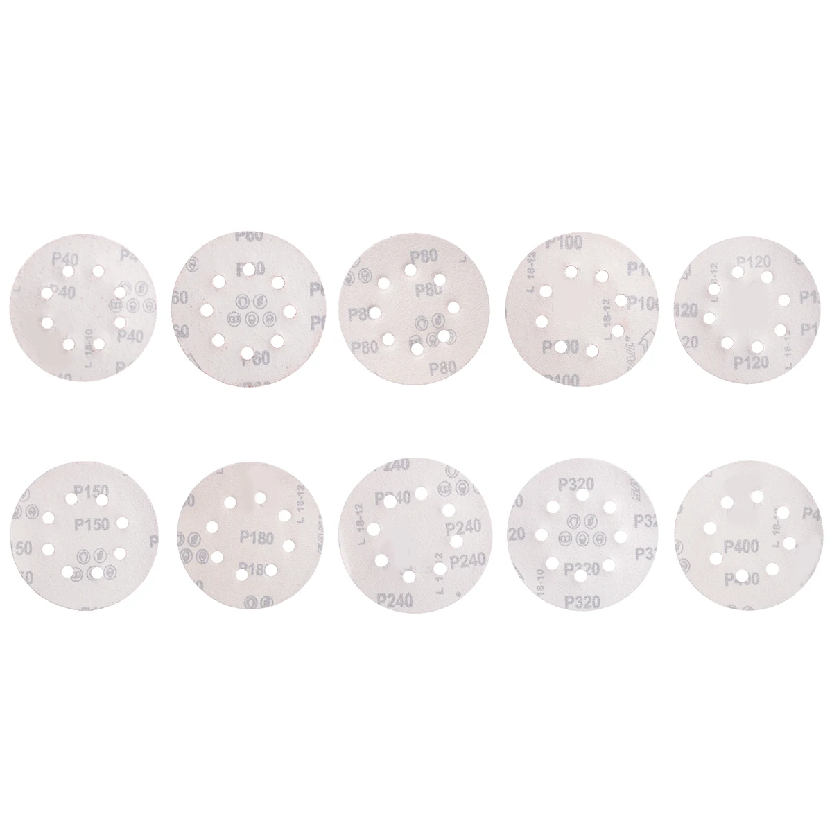 80 шт. 125 мм круглая наждачная бумага с восемью отверстиями дисковые песочные