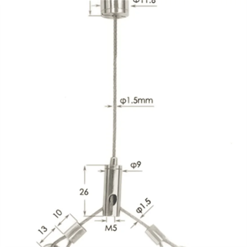 Бесплатная доставка подвесной провод и кабели аксессуары для освещения