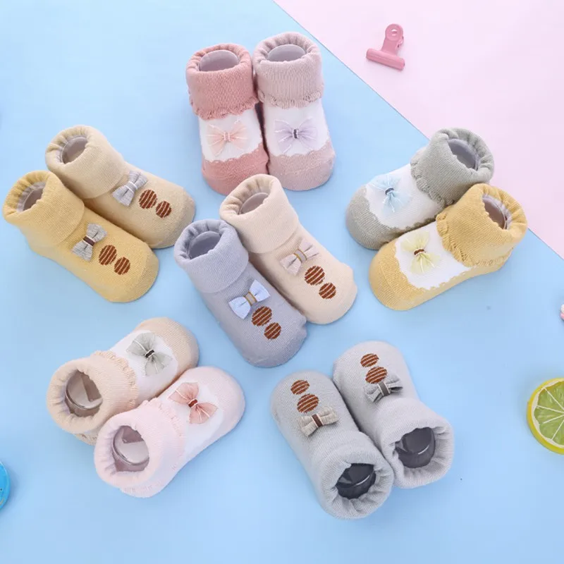 2 пар/компл. младенческой новорожденных детские носки для девочек милые с принтом