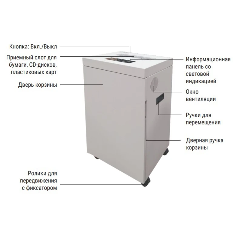 Шредер Office Kit S500 4x40 OK0440S500 | Компьютеры и офис