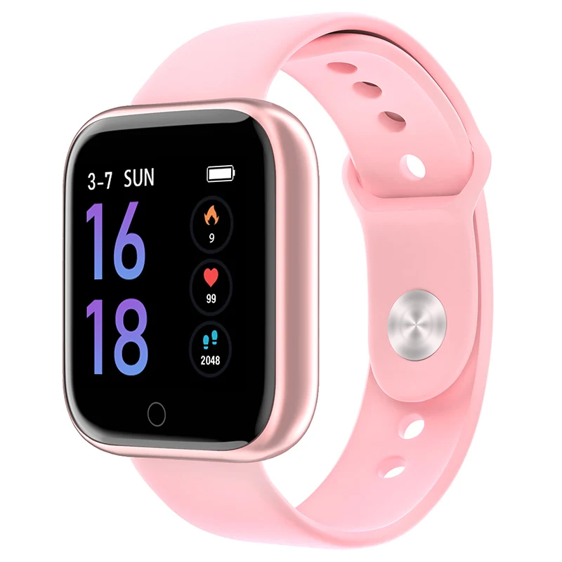 MKSQ8-Pink MKS Smartwatch IP67 водонепроницаемые носимые устройства Bluetooth Шагомер монитор сердечного ритма цветной дисплей умные часы для Android/IOS - Цвет: MKSQ8-Pink