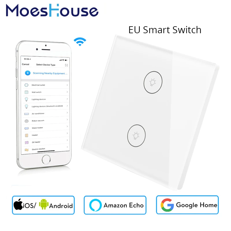 Wifi Smart Switch EU 2/3 Way приложение для связи с несколькими уровнями управления