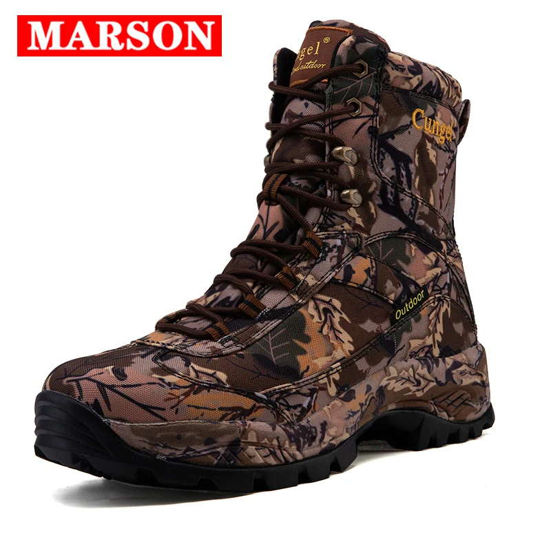 

2020 New Men Shoes Waterproof Tactical Military Boots Desert Boots Hiking Camouflage High-top Desert Boots Fashion Work Shoes