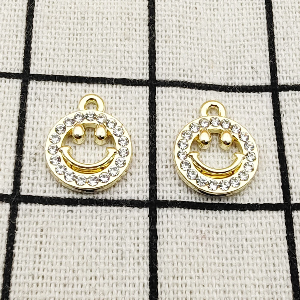 10 шт. очаровательные ювелирные аксессуары для смайлика серьги кулон браслет