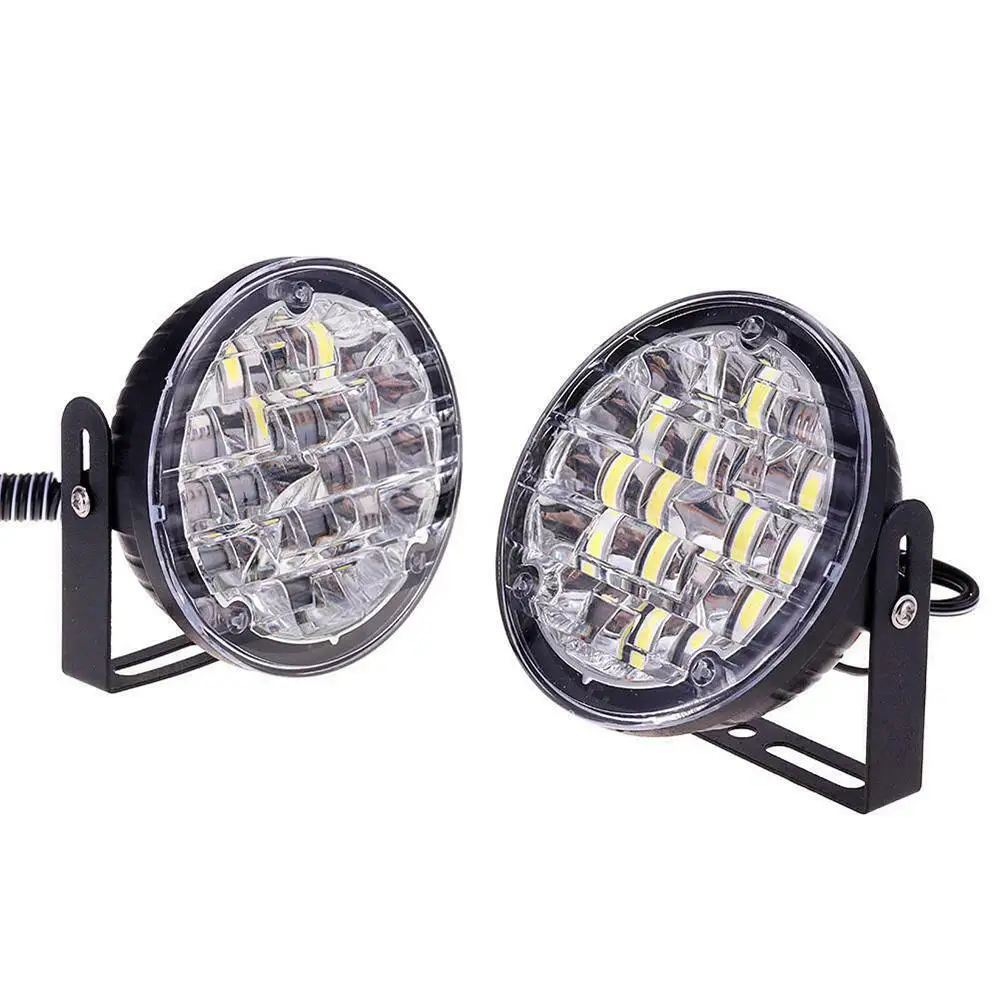 

2PCS 12V 18LED Car Daytime Running Lamp Strips Flexible Auto Headlight Surface Decorative Lamp Turn Sign