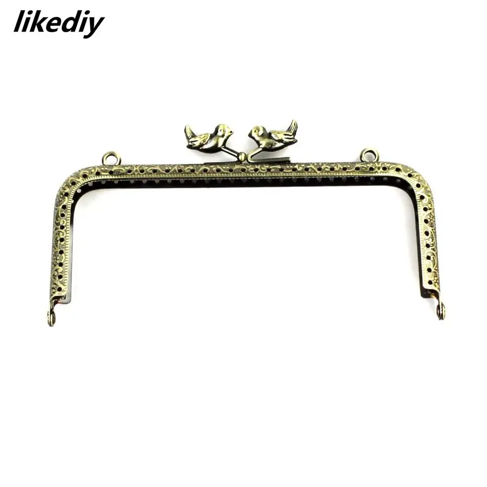 5 шт./лот 15 см античная бронза квадратная птица бисер металлическая рамка для