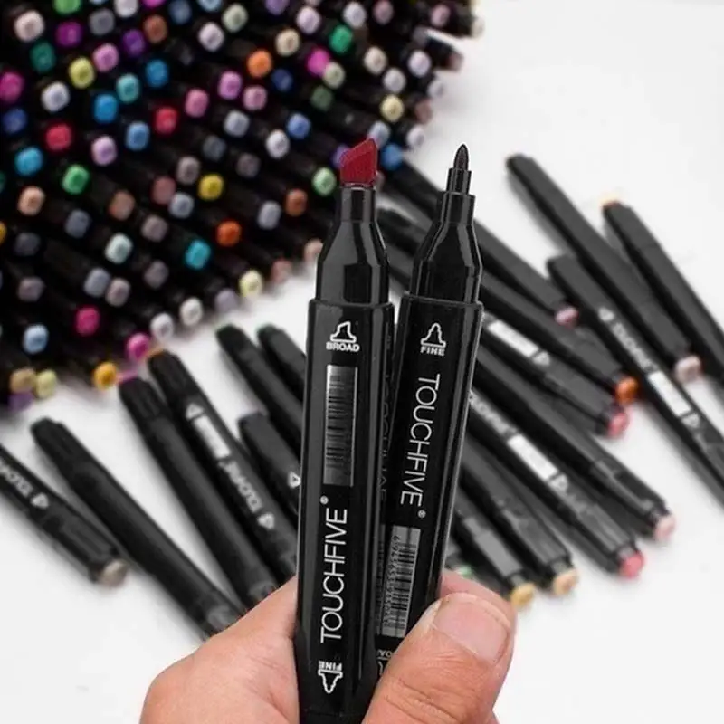 80 Цвет набор маркеров манга рисунок Маркеры Ручка на спиртовой основе эскиз