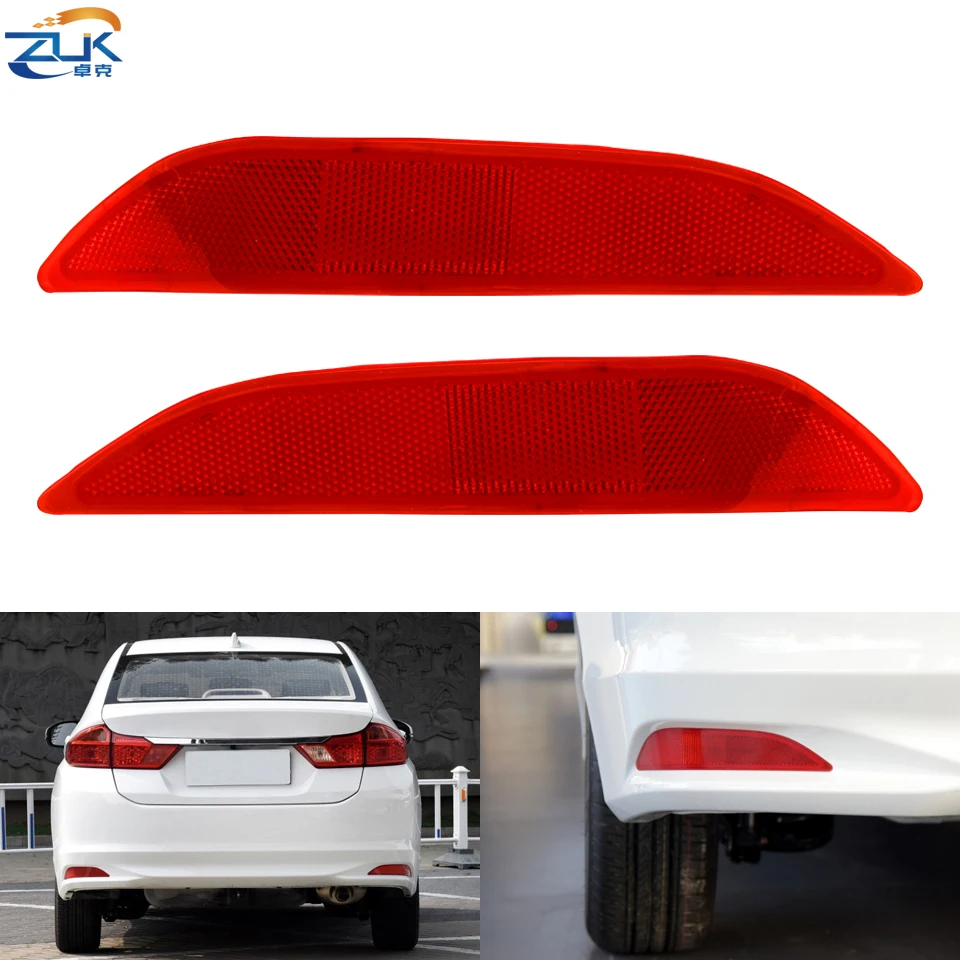 ZUK заднего бампера отражатель туман светильник противотуманных фар для HONDA CITY GM6