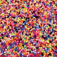 1000500300 pcs lot 345mm multi colors acrylic round beads for diy bracelets necklaces jewelry makings accessories