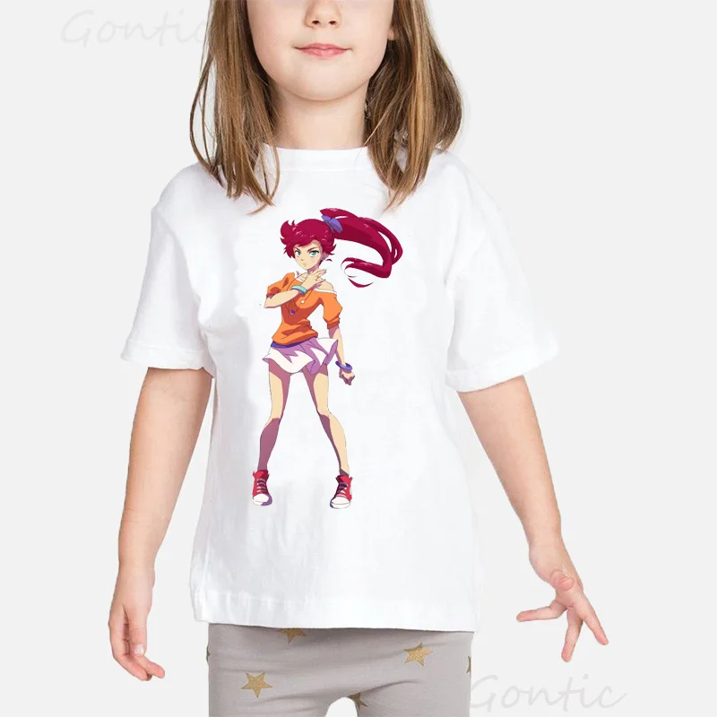 

2021 New LoliRock Magical Girls t Shirt Children Design Funny Cartoon Anime Great Kids Tshirt Short Sleeve Kids Clothing