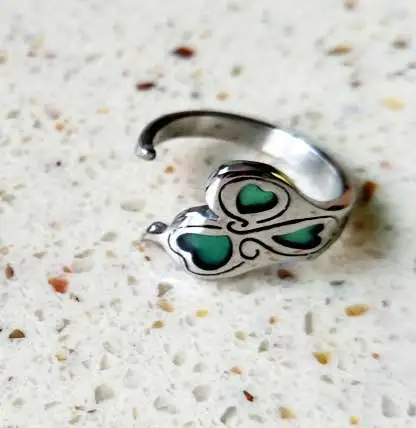 green 314L ring Стилисты волос ювелирные аксессуары/нержавеющая сталь/сплав ножницы Кольца Серьги Браслеты - Цвет: green 314L ring
