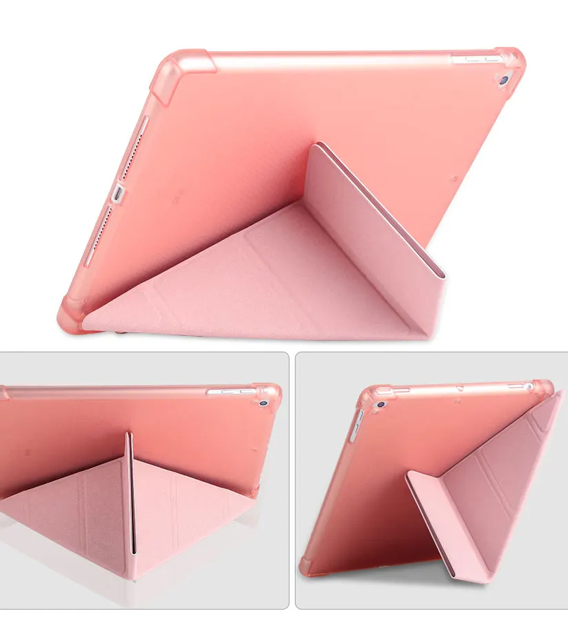 

For iPad Pro 9.7 iPad 9.7 inch 2017 2018 case cover with pencil slot For iPad Air 1 2 TPU Silicone soft bottom tablet case