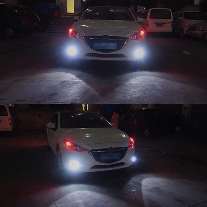 Автомобильные светодиодные лампы RXZ 12-24 в 1 шт. P13W светодиодный 16 5202 H11 LED 9005 HB3 9006 HB4