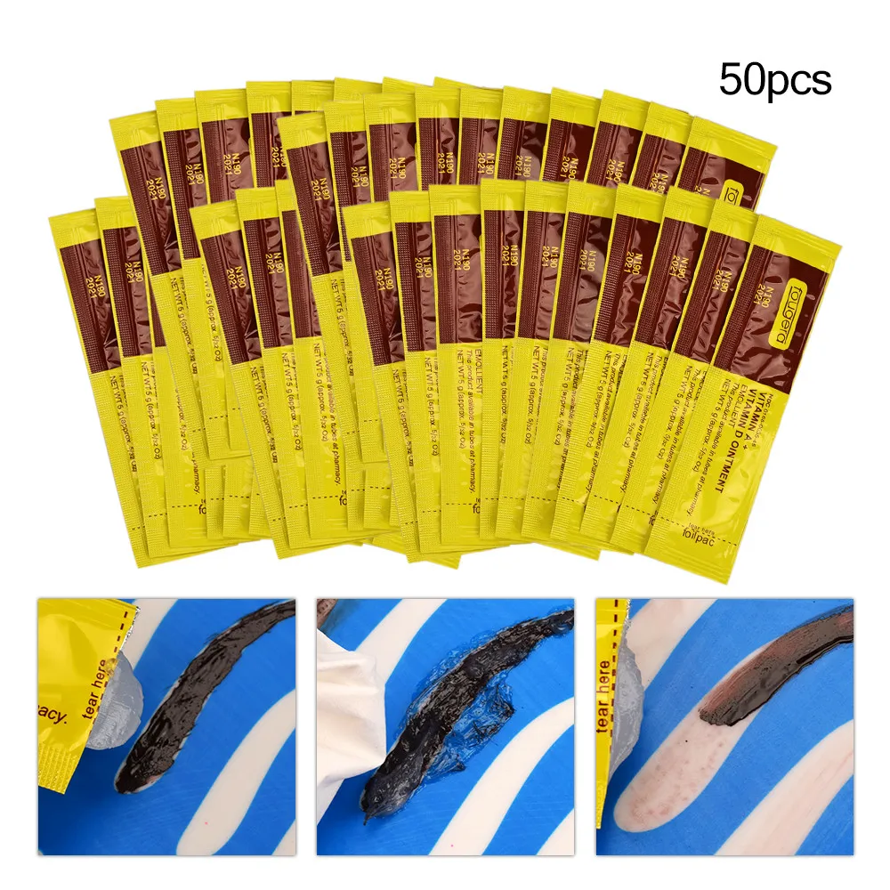 

50pcs Vitamin Ointment Tattoo Aftercare Cream Body Permanent Makeup Tattoo Supplies Makeup Accessories for Care Skin Repair