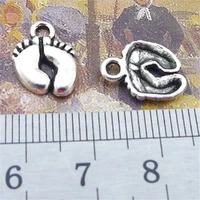 foot paw print charm pendants jewelry making finding diy bracelet necklace earring accessories handmade 5pcs