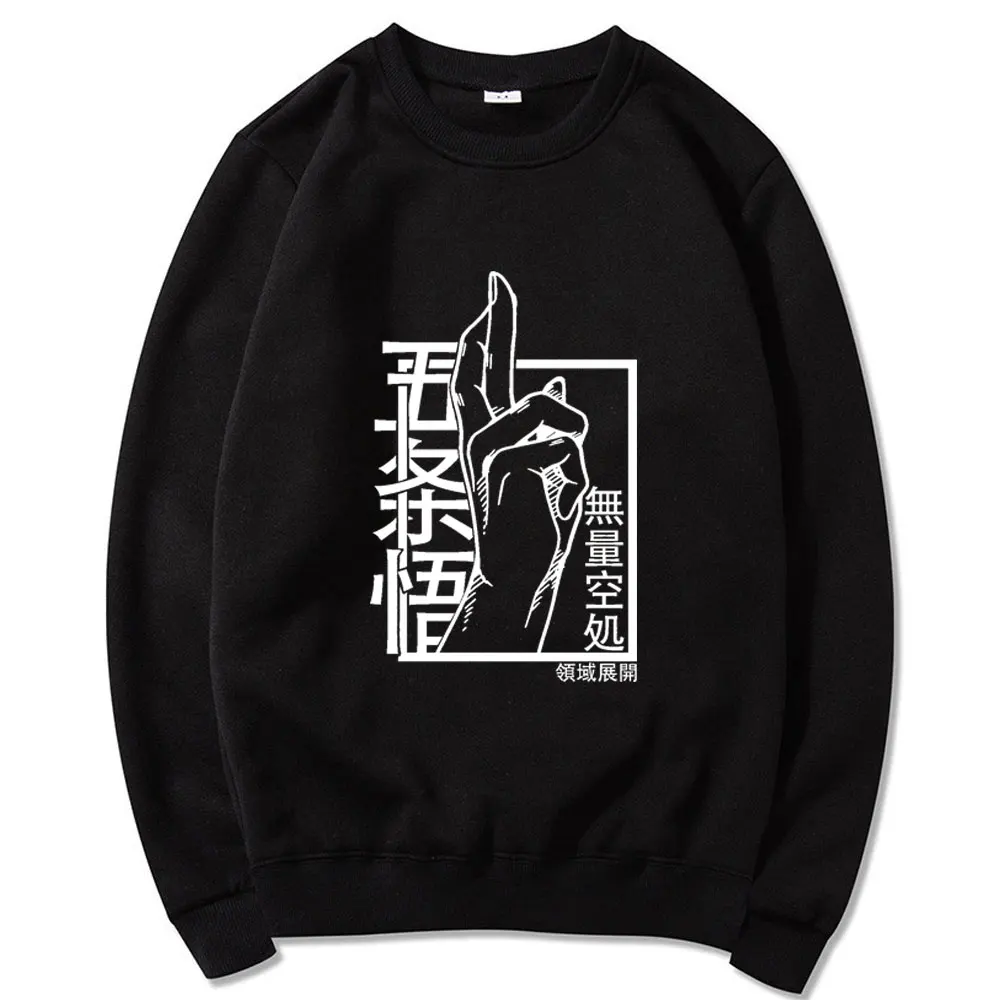 

Anime Characters Satoru Gojo Jujutsu Kaisen Mens Tops Spring Loose Casual tracksuit Streetwear Long Sleeved cotton Sweatshirts