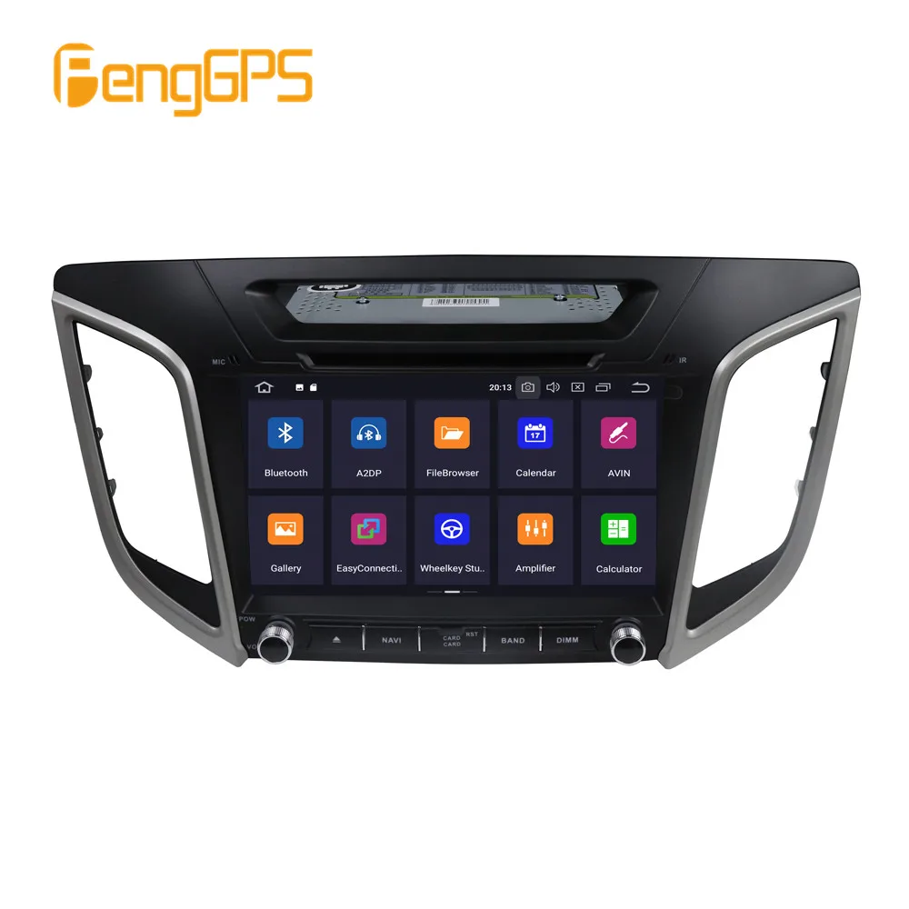Android 9.1 8 Core 4+64GB 9 Inch DSP Car radio DVD Player GPS Navigation For Hyundai Creta ix25 2014-2019 Free Map and Camera