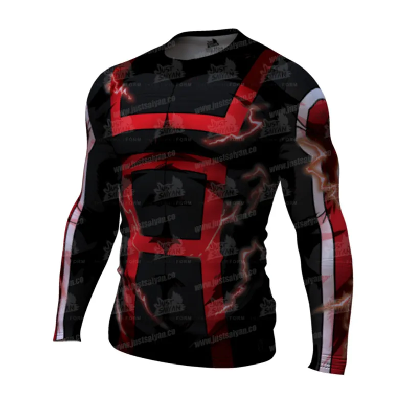 Мужская компрессионная рубашка с принтом моя геройская Академия Bakugou Boku No Hero