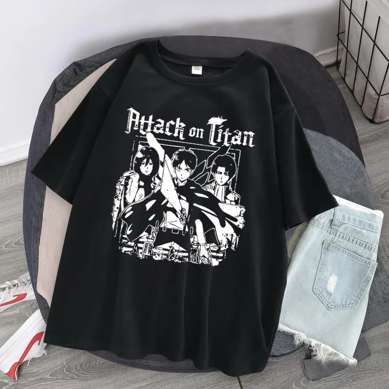 

Attack on Titan AOT T-Shirt Men women T Shirt Anime Ackerman Levi Clothes Anime Tops Tees
