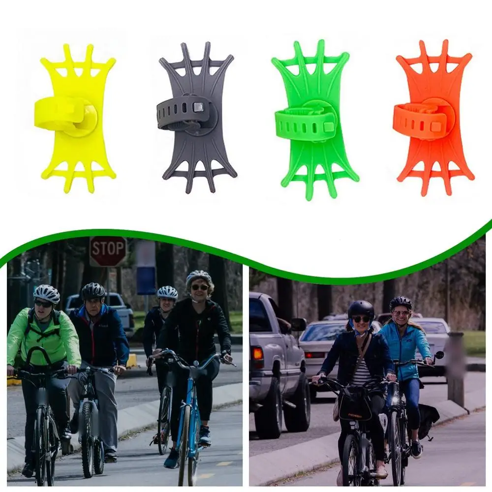 

Silicone Bicycle Phone Holder Mobile Phone Stand Bike GPS Clip Bike Handlebar Stand Mount Bracket Phone Holder