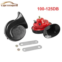 universal 100 125db loud car snail air horn kit waterproof 12v double trumpet compressor bocina for motorcycles atvs trucks