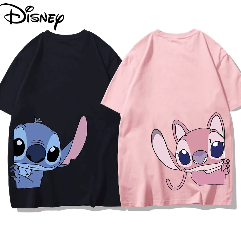

Оригинальный Disney фон для детских фото в стиле детский Stitch совместные летние свободные футболка с короткими рукавами и круглым вырезом для м...