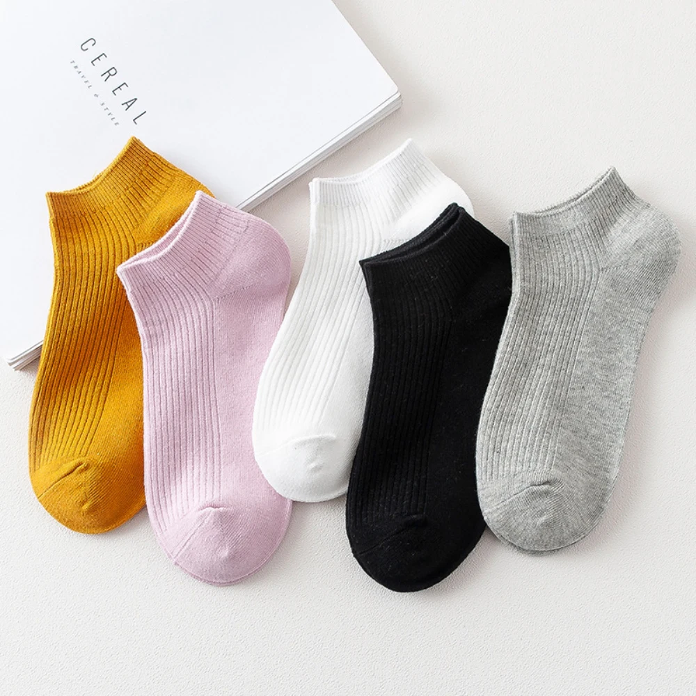 

10 Pairs 2021 New Fashion Women Socks Cotton Sox Ankle Meias Mulher Summer Spring Casual Calcetines Mujer Femme Chaussette Homme