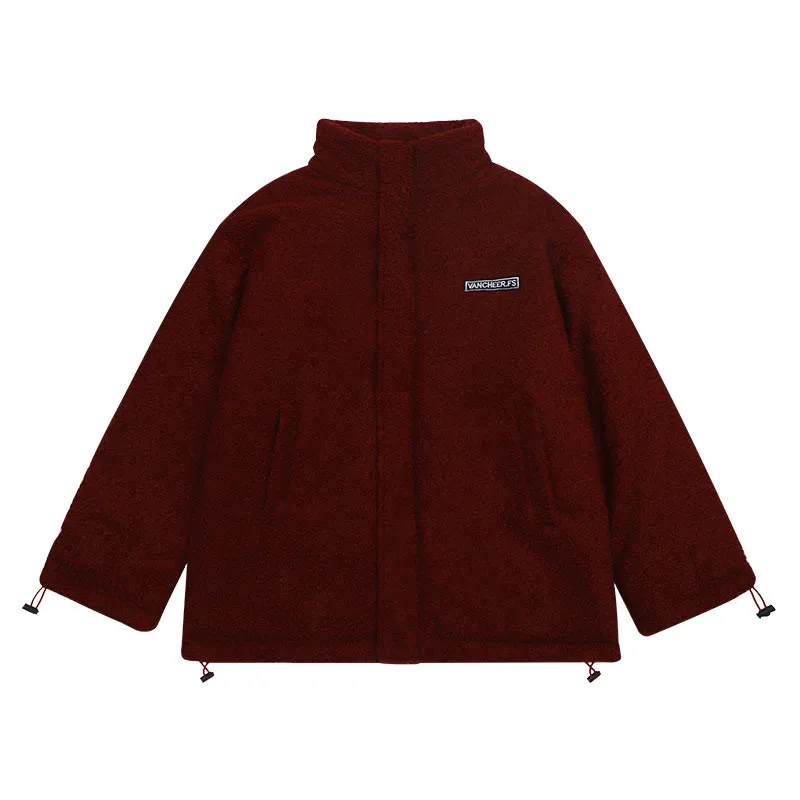 

2020 New Fashion Autumn Winter Lamb Velvet Jacket Women's Korean Loose Thick Double-sided Fur Collar Short Coats Outerwear b707