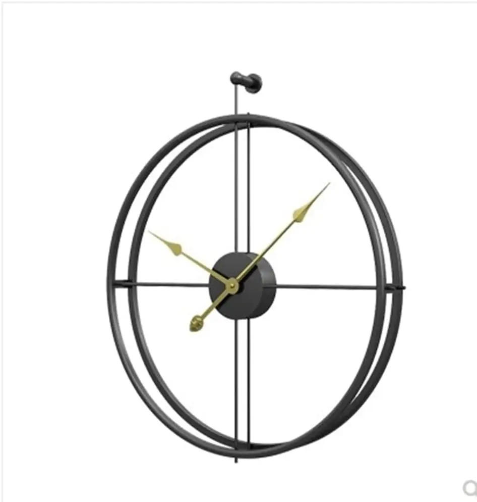 

Metal Wall Clock Large Clocks for Living Room Minimalism Style Art Iron Wall Watches Home Decor