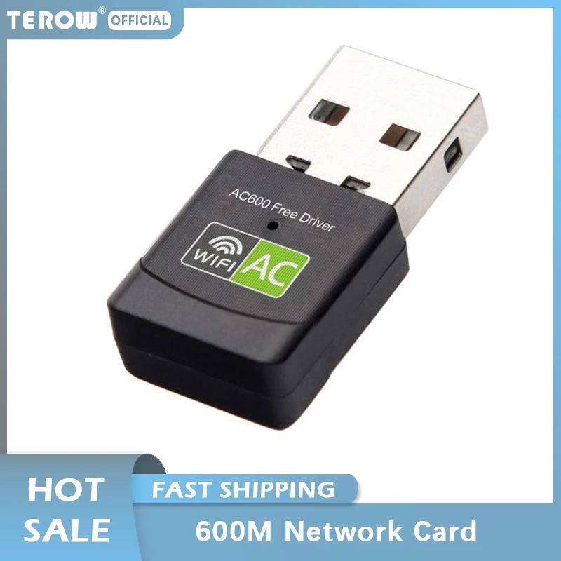 TEROW 11AC 600 Мбит/с WiFi сетевой адаптер двухдиапазонный 2 4 ГГц + 5 Бесплатный драйвер