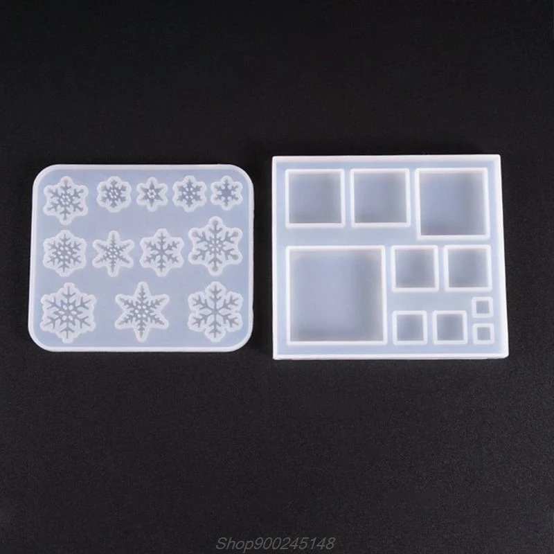 

Silicone Molds Snowflake Square Jewelry Mold DIY Jewellery Making Accessories UV Resin Tool Jy15 20 Dropship