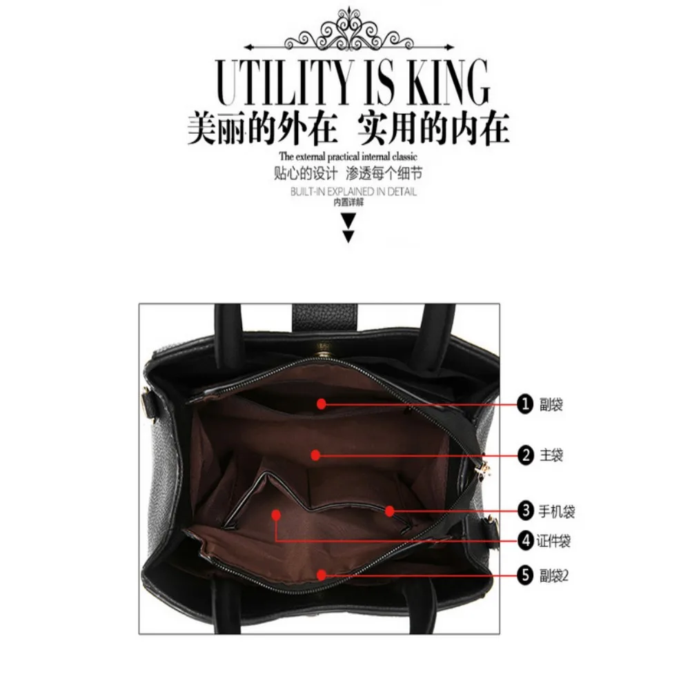 Women Handbag 2023 New Fashion Handbag Crossbody Shoulder Handbag Women Messenger Bags Water Design