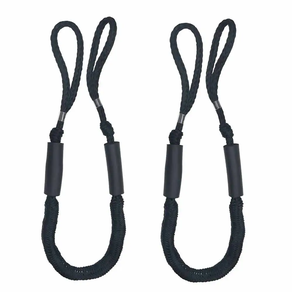 

2Pcs Set Bungee Dock Line Mooring Rope for Boat 4 ft 2 Ropes Rope Bungee Cord Dockline Boats Kayak Accessories