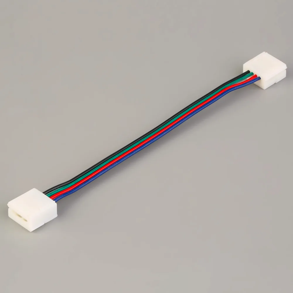 Высокое качество 10 мм ширина печатной платы легкий разъем с кабелем для RGB 5050