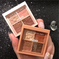 novo5330 four color eye shadow matte pearl sequins waterproof antiperspirant lasting does not fade paragraph t1328
