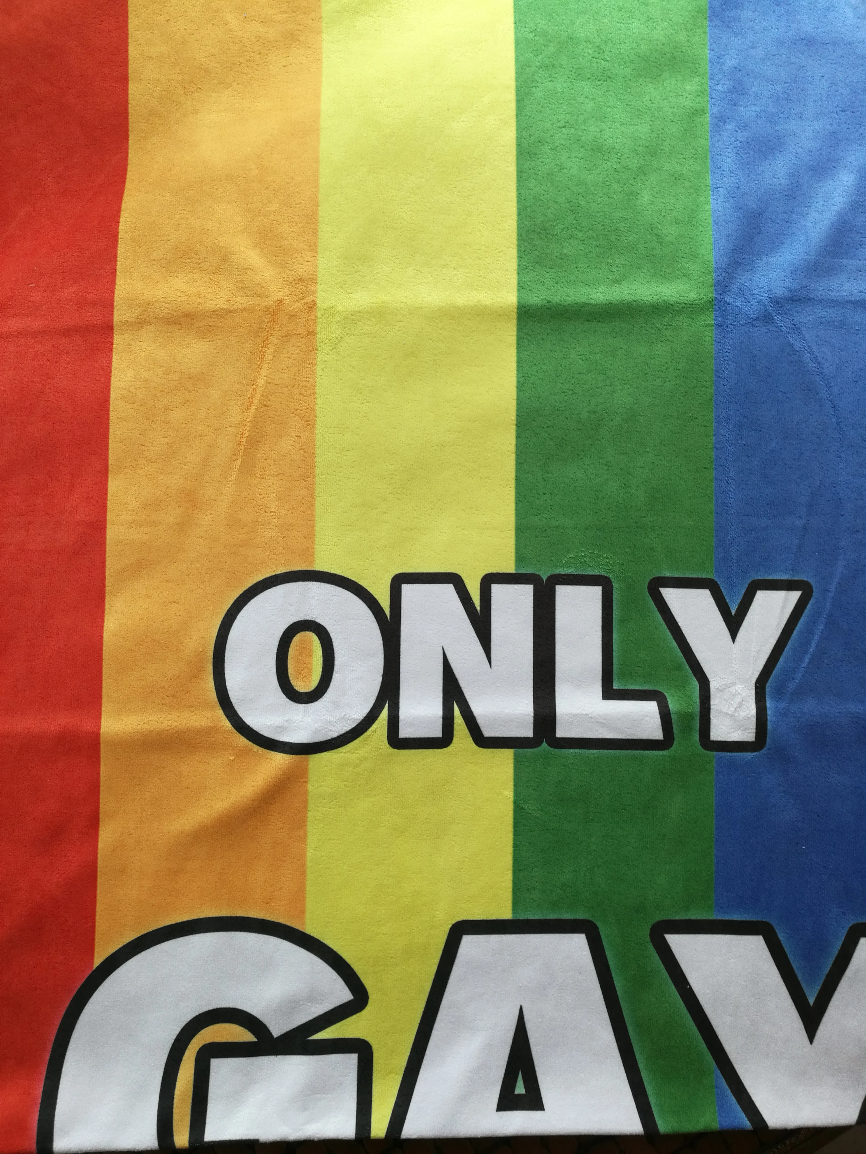 Пляжное дорожное полотенце Радуга гей флаг гордости для бассейна солнцезащитное