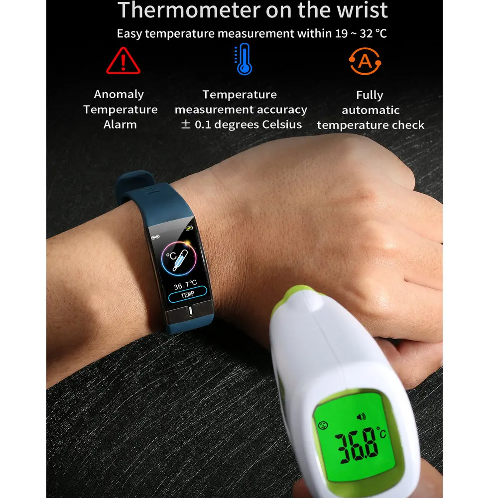 

Smart Watch Multifunction Sports Health Smart Bracelet ECG PPG Blood Pressure IP68 Waterproof for Androd IOS for Men Women 2021