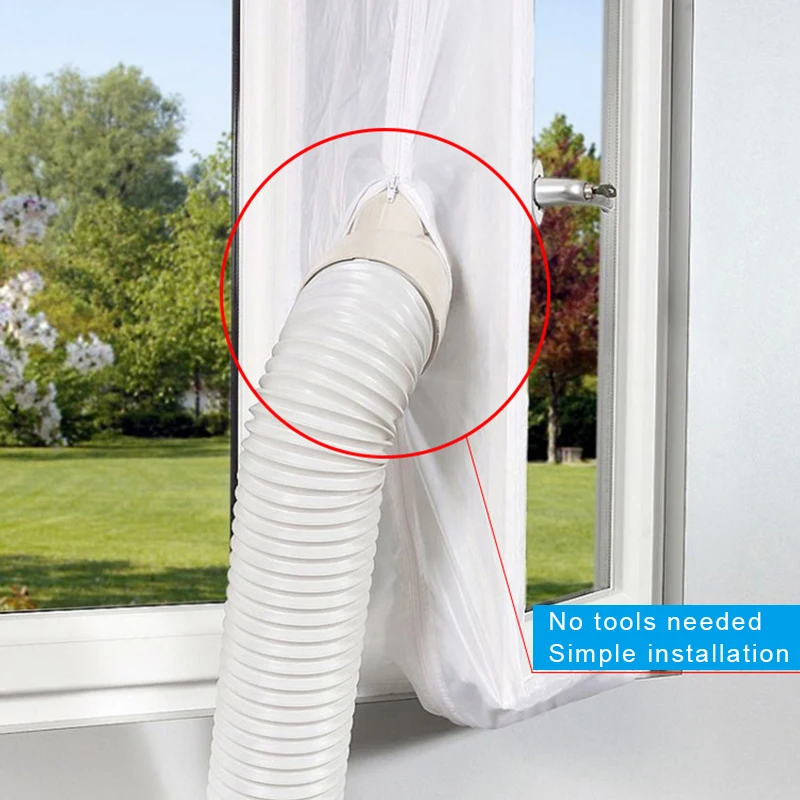 

Air Conditioner Window Seal Kit Universal Adjustable Panel Replaceable Accessories for Exhaust Hose Easy Installation