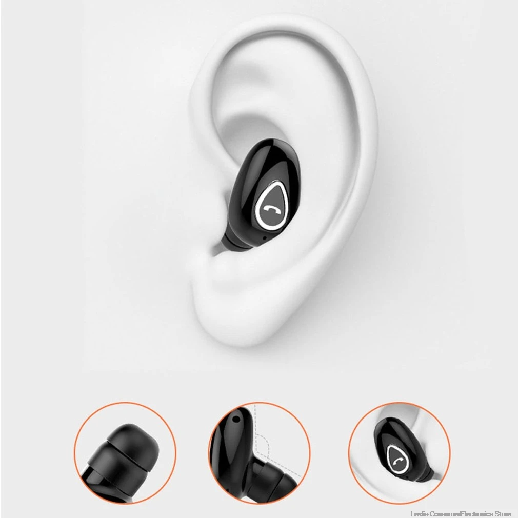 Мини Bluetooth наушники беспроводные наушники-вкладыши мини спортивные невидимые стерео эргономичный дизайн для спорта на открытом воздухе автомобиля вождения телефона спорта