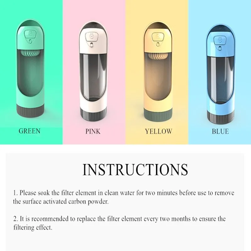 

Portable Outdoor Pet Dog Water Bottle Drinking Bowl for Small Medium Large Dogs Cat Dogs Feeding Bottles