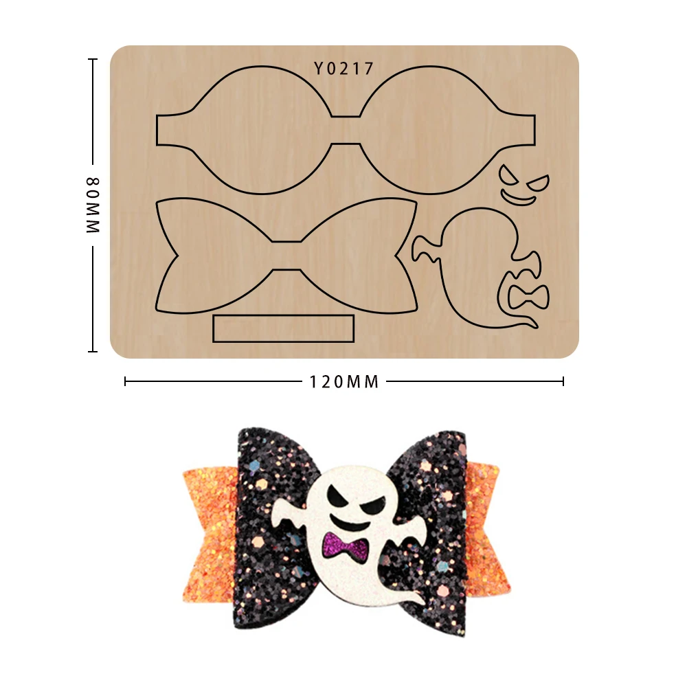 

Bow Wooden Die Cut Diy Leather Craft Tools Halloween Bow Scrapbooking Die Cut for Sizzix Big Shot Machine