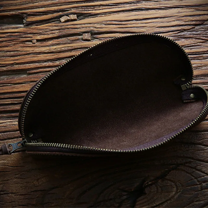 Кожаный чехол для карандашей LEACOOL ручная работа из натуральной кожи винтажная