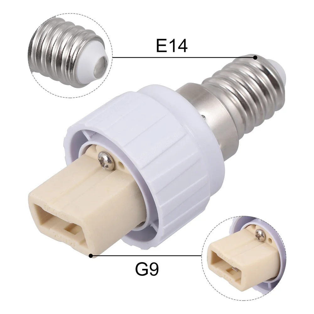

4pcs E14 to G9 Lamp Holder Converter Light Bulb Base Adapter Lamp Converter
