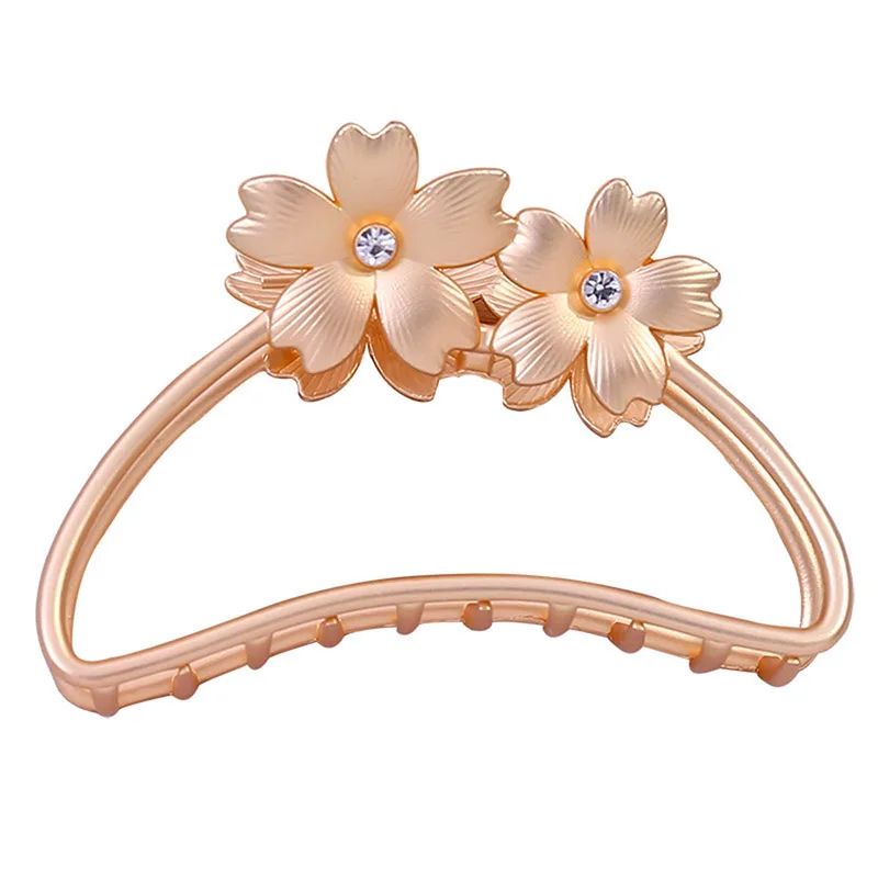 Женские заколки крабы для волос золотистые и серебристые металлические в ретро