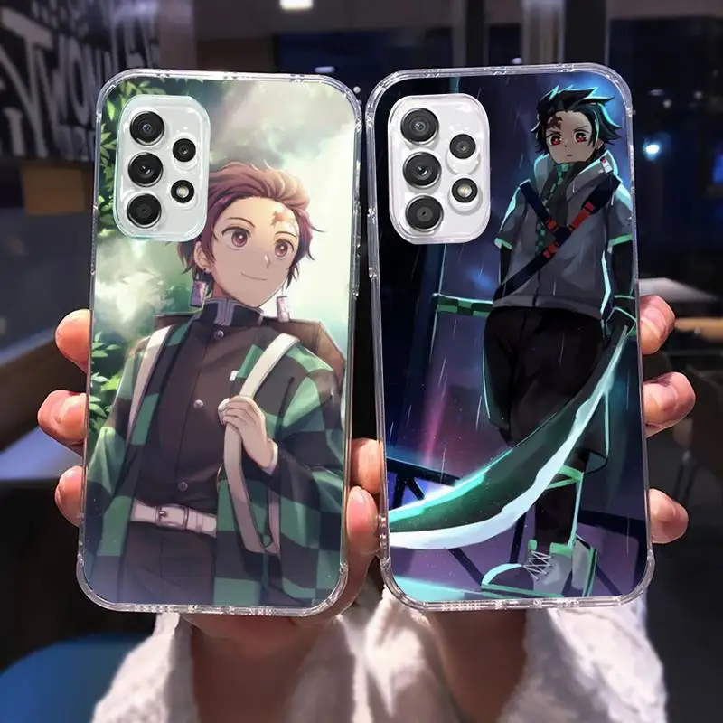 

Anime Demon Slayer Phone Case for Samsung A 51 50 52 12 21s 31 40 70 71 note S 20 10 21 ultra plus fe clear coque shell