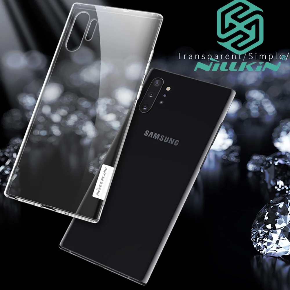Прозрачный чехол Nillkin для samsung Galaxy Note 10 Plus из мягкого ТПУ|Чехлы-накладки| |